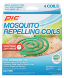 Mosquito coils are burned to release active ingredient in the smoke to both repel and kill mosquito's.