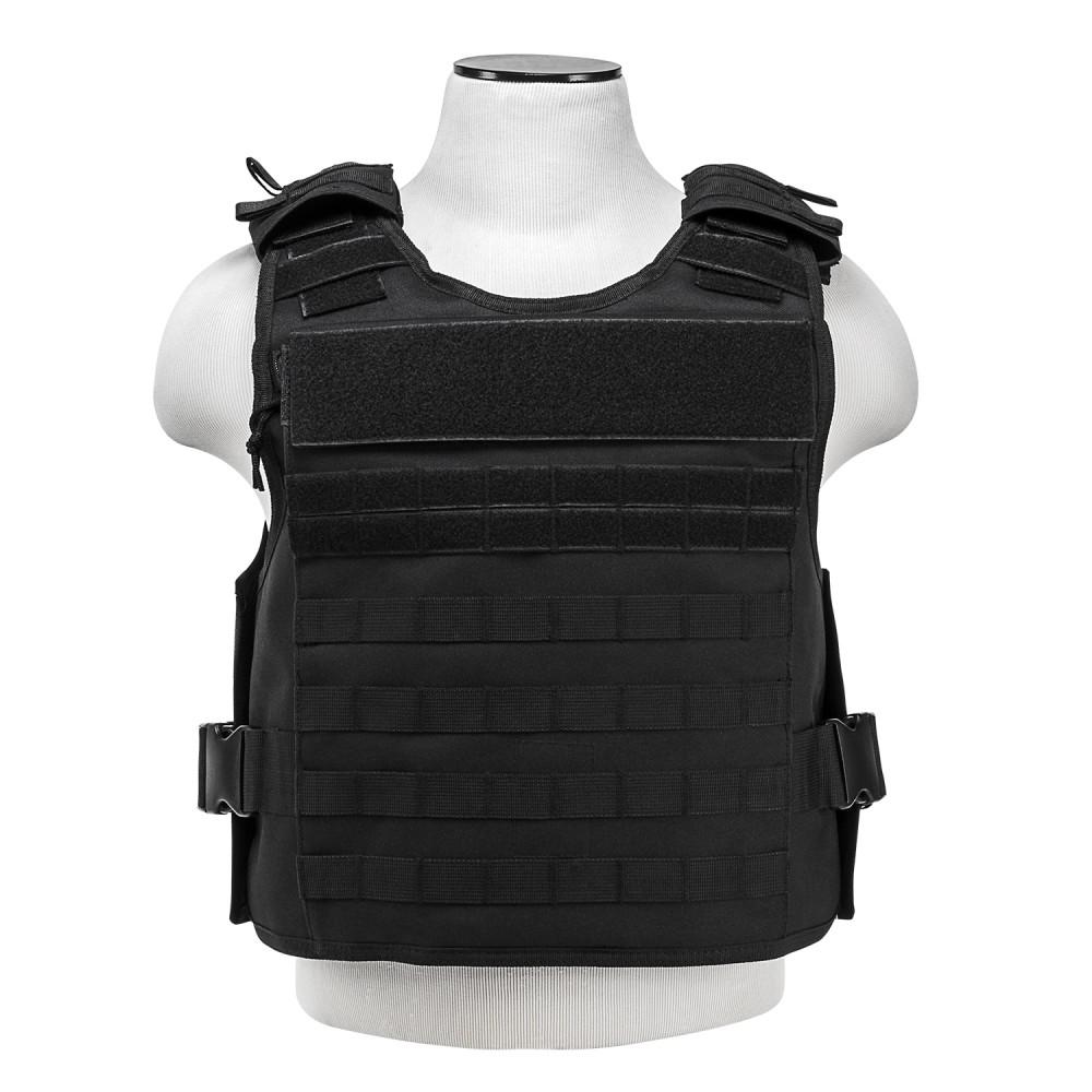 Vism Blk Plate Carrier External Pockets Law Enforcement & Civilian Use ...